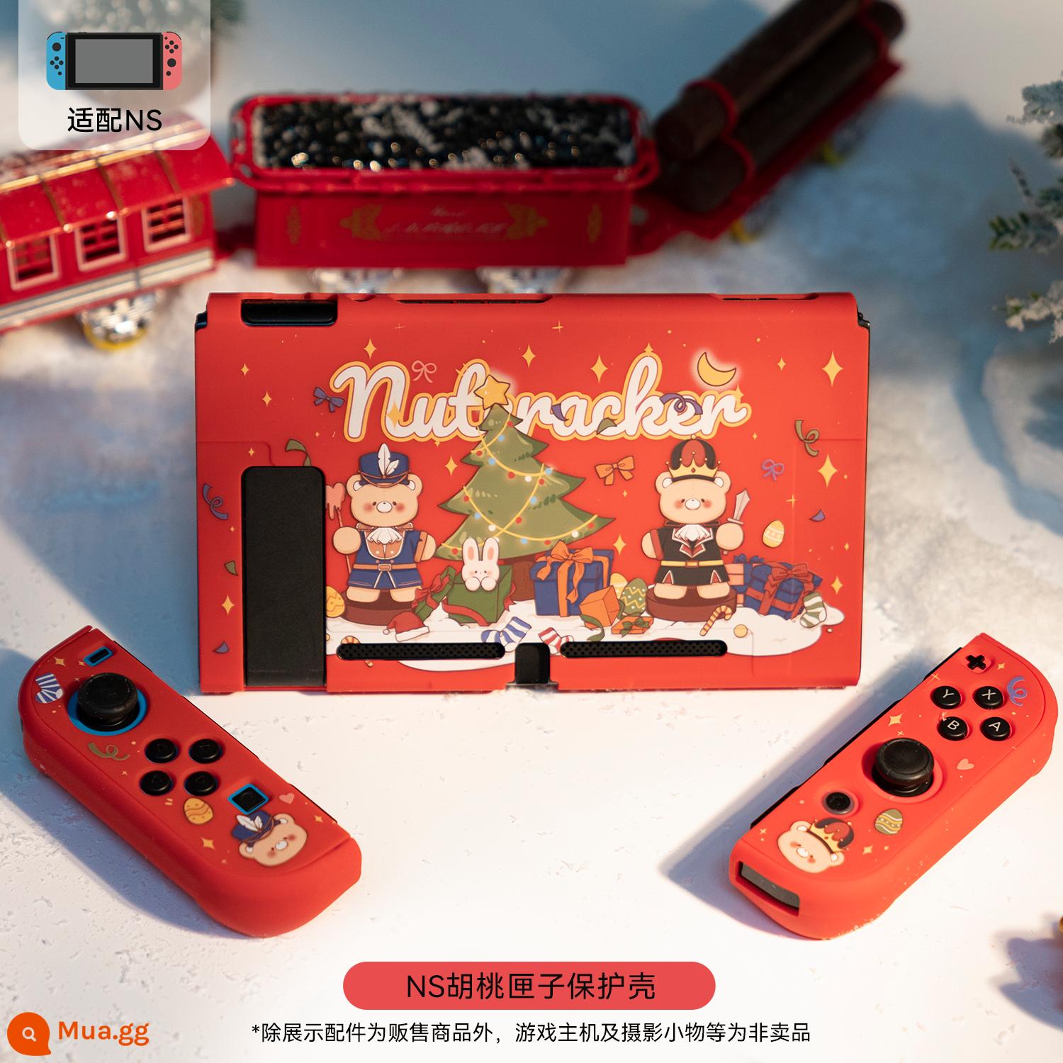 Vô cùng muốn vỏ bảo vệ Nintendo Switch vỏ cứng ns tay cầm vỏ trong suốt một mảnh vỏ oled phụ kiện vỏ bảo vệ - [NS]Hộp bảo vệ hộp quả óc chó Vỏ bảo vệ máy tính + tay cầm máy tính