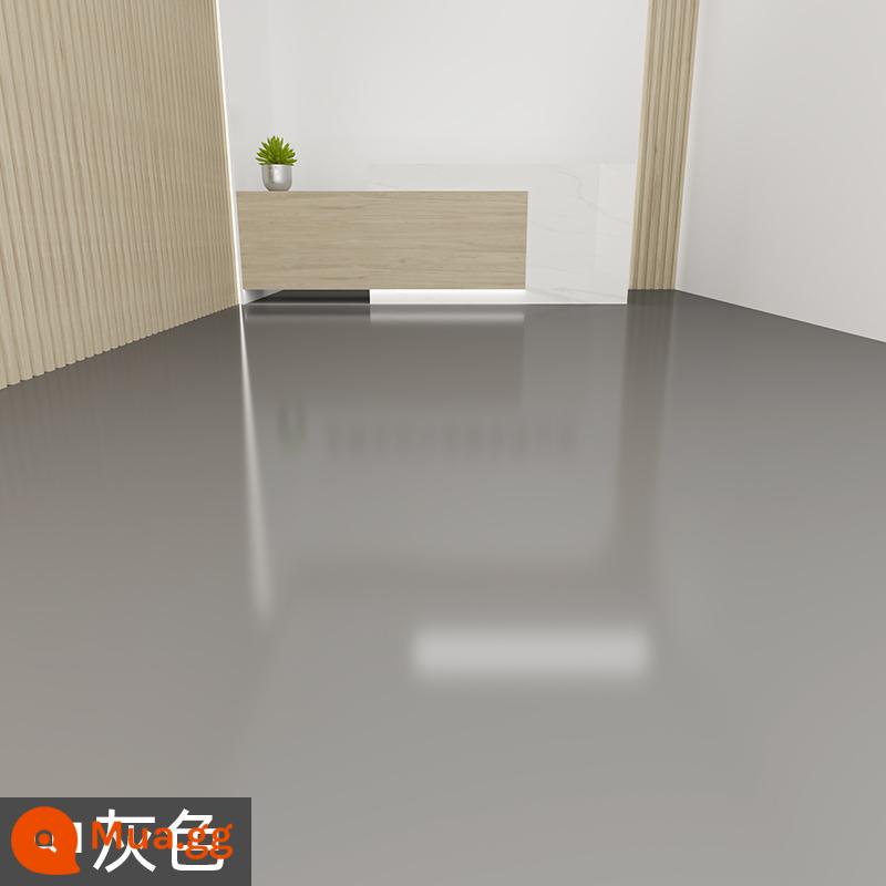 Sơn sàn epoxy gốc nước ba trong một sơn sàn xi măng chống thấm nước tự san phẳng sơn sàn trong nhà và ngoài trời hộ gia đình - Màu xám trung bình [mẫu hiệu suất cao] [bù túi da/công cụ miễn phí]