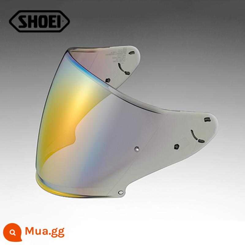 Nhập khẩu từ Nhật Bản SHOEI X14/Z-7/GT-Air/Z8/NEOTEC Mũ bảo hiểm xe máy ban đầu nhà máy mạ điện gương photochromic - Vàng J-CRUISE mạ điện vàng