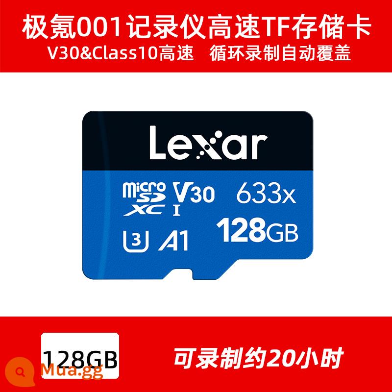 Thẻ nhớ Lexar 64g xciv30 u3 cực krypton 001 geek lái xe đầu ghi lưu trữ thẻ tf thẻ sd - Lexar 128G XCIV30 U3