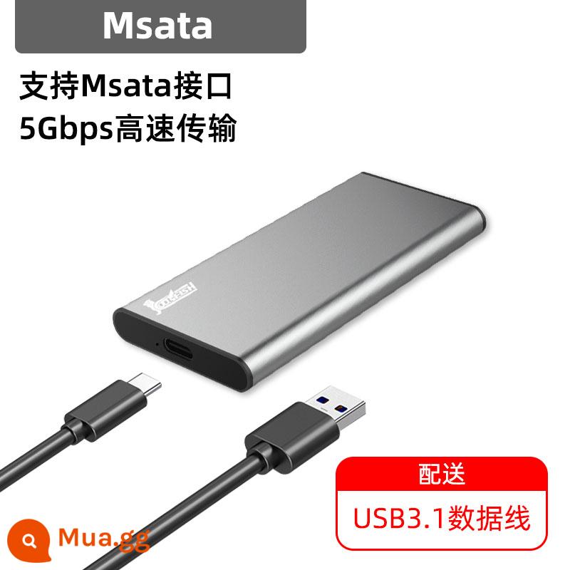 hộp ổ cứng thể rắn m2 m.2 bật hộp ngoài usb nvme ngff trạng thái rắn sata thay đổi hộp ổ cứng di động msata - Msata[5Gbps]với cáp USB