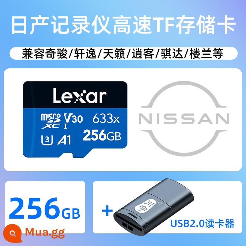 [Nissan chuyên dụng] Lexar Nissan 21 mẫu 14 thẻ nhớ ghi âm lái xe Sylphy mới Bộ nhớ 32g thẻ tf chuyên dụng Qijun Tiida Teana Bluebird thẻ nhớ tf xe hơi tốc độ cao - [Đầu đọc thẻ] +2 5 6G Máy ghi âm lái xe Nissan chuyên dụng (Lexar)