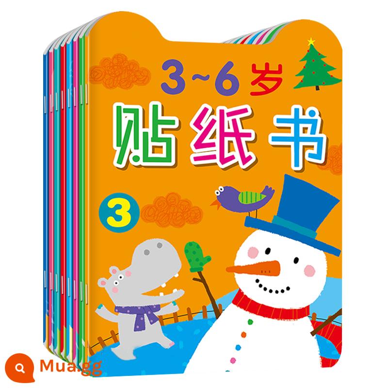 Trẻ Em Tập Trung Miếng Dán Sách 0-2-3 Đến 6 Tuổi Miếng Dán Hoạt Hình Cho Bé Miếng Dán Miếng Dán Đồ Chơi Giáo Dục Miếng Dán Sách - Chơi miếng dán cho bé từ 3-6 tuổi [8 cuốn]