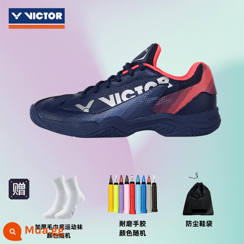 Website chính hãng Giày cầu lông Victor Victory nam Victor thoáng khí 362 chống trơn trượt hấp thụ sốc A362 professional 220 - A362ⅡBI[Xanh hải quân/Đỏ san hô]