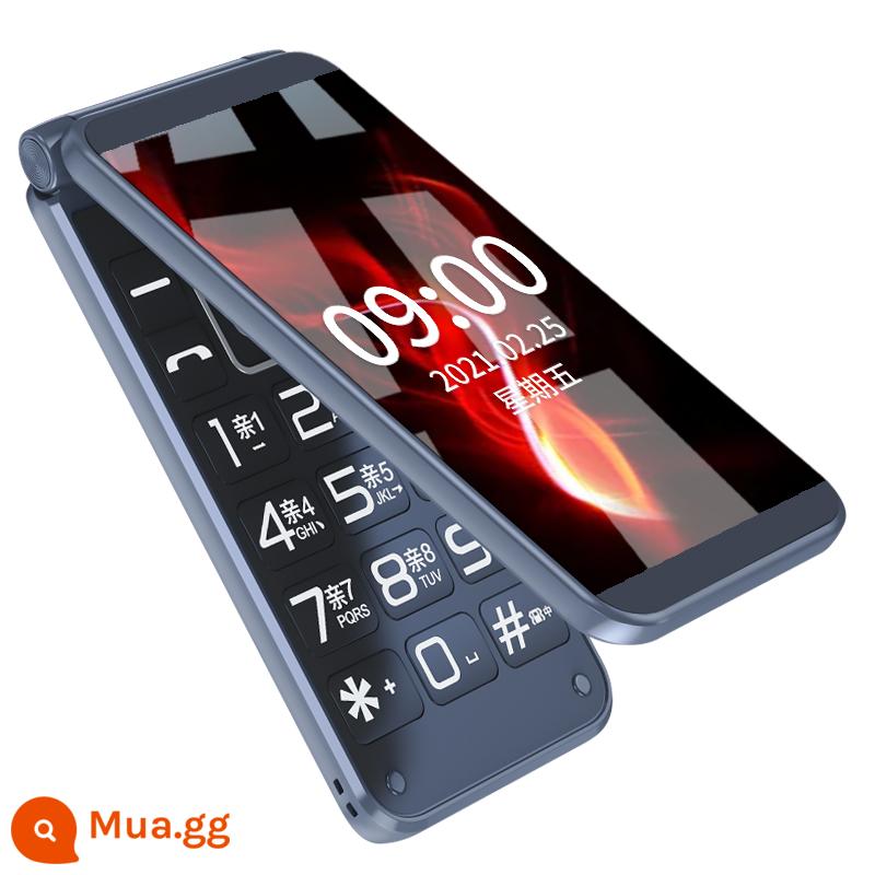 Chuangxing V8 4G Full Netcom Điện thoại nắp gập dành cho người cao tuổi Màn hình kép lật nhân vật lớn Điện thoại di động dành cho người cao tuổi Âm thanh lớn Điện thoại di động dành cho người cao tuổi dành cho nam và nữ Doanh nghiệp Điện thoại dành cho người cao tuổi Siêu lâu Máy dành cho người cao tuổi - Màu đen cổ điển