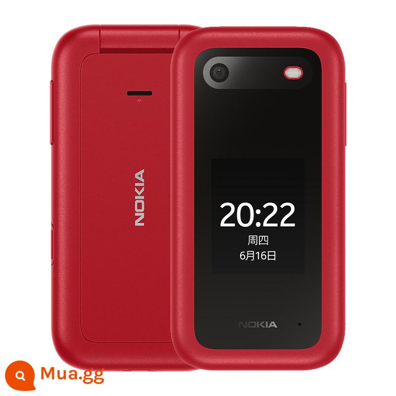 NOKIA2660 Điện thoại nắp gập cho người già full màn Netcom chờ siêu lâu cho người già Màn hình to chữ to nút to giọng nói nam nữ sinh viên kinh doanh 4G flagship mới chính hãng chính hãng - màu đỏ