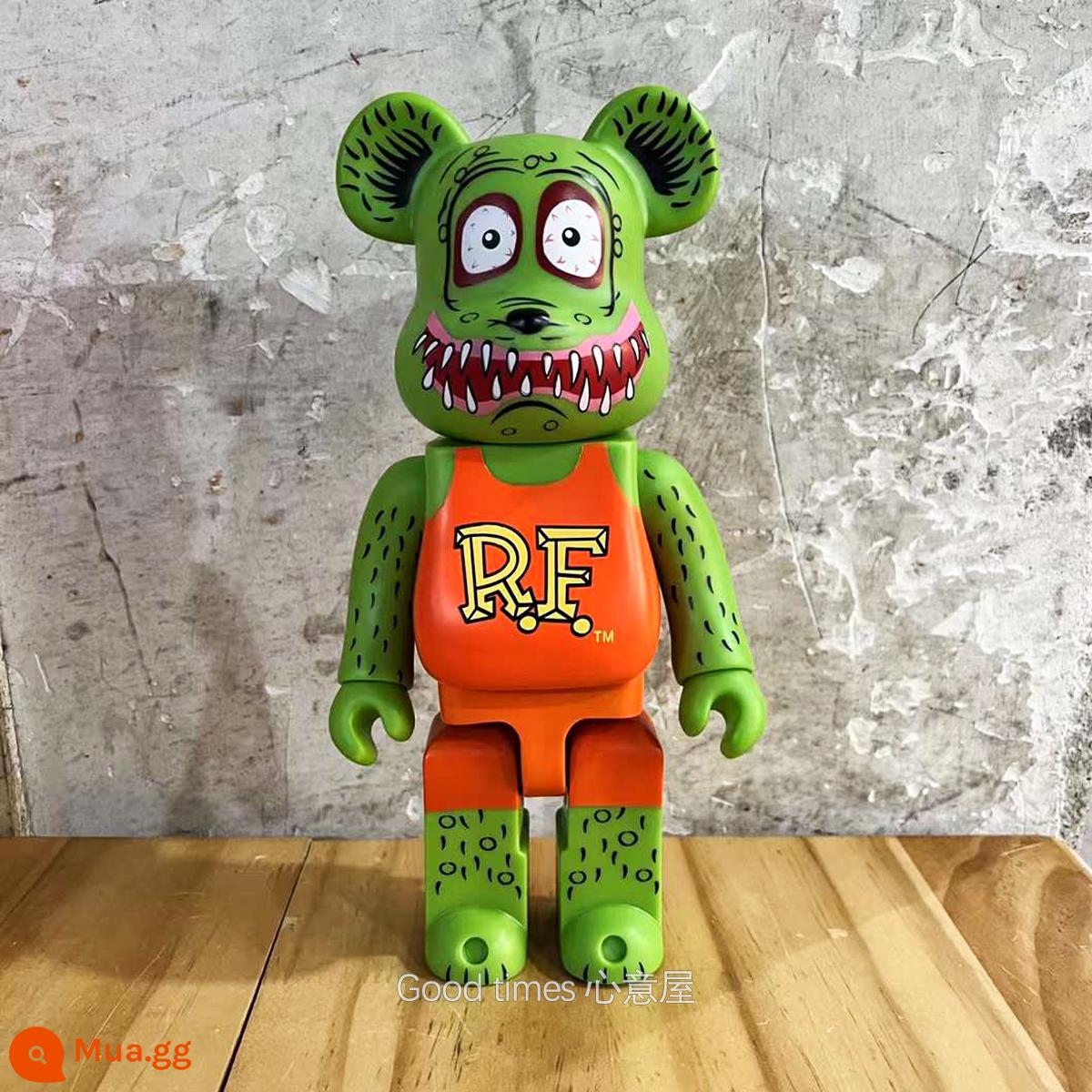 Bearbrick lưới đỏ bạo lực gấu búp bê trang trí phòng khách xây dựng mô hình khối búp bê gấu dâu tây gấu mù hộp quà tặng - Funk