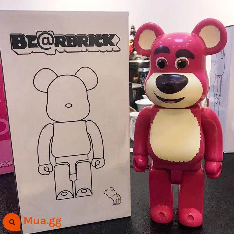 Bearbrick lưới đỏ bạo lực gấu búp bê trang trí phòng khách xây dựng mô hình khối búp bê gấu dâu tây gấu mù hộp quà tặng - Laosu (vui lòng chọn model theo hình ảnh)