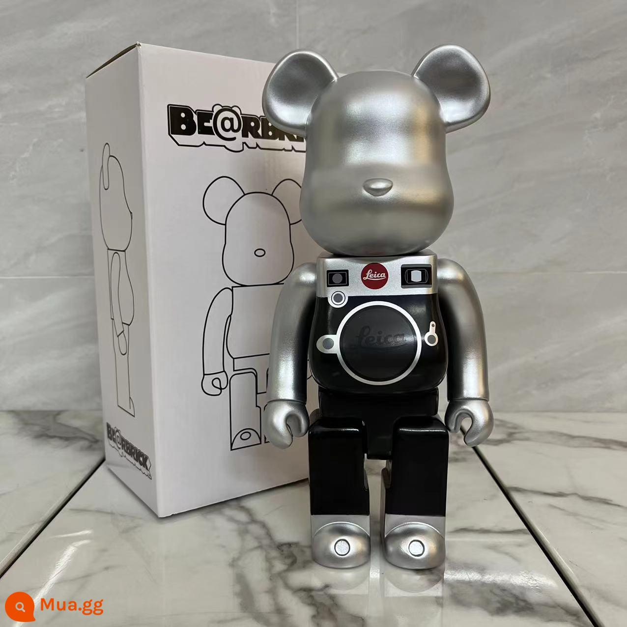 Bearbrick lưới đỏ bạo lực gấu búp bê trang trí phòng khách xây dựng mô hình khối búp bê gấu dâu tây gấu mù hộp quà tặng - Leica