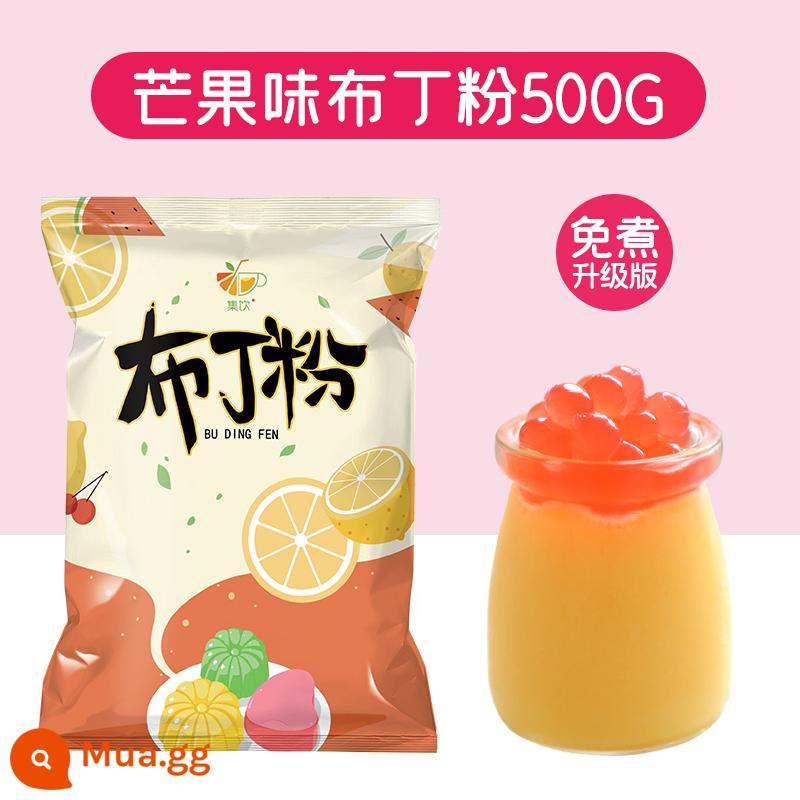 Bộ sưu tập uống 1kg bột pudding trứng quán trà sữa bột thạch đặc biệt hộ gia đình tự làm thương mại trà sữa nguyên liệu giá thông quan - Vị xoài-500g