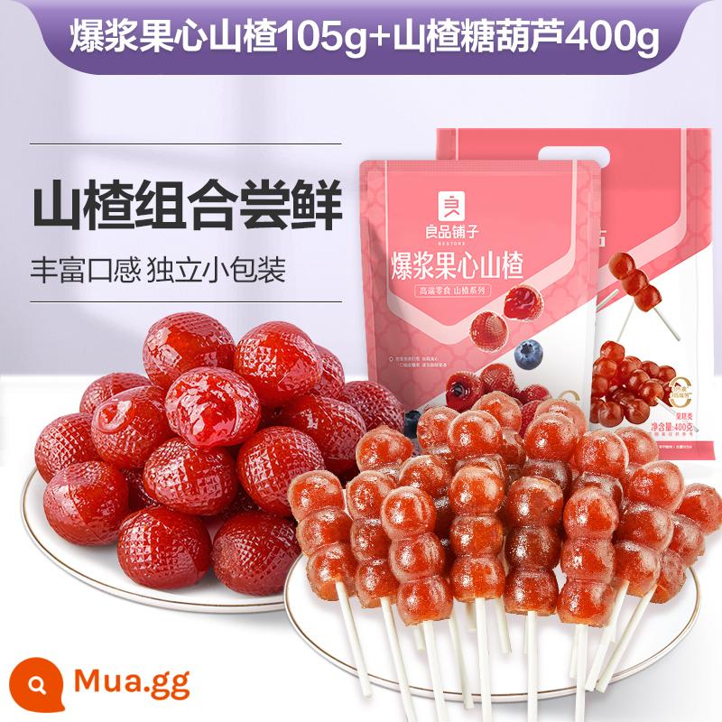 Quả táo gai nổ Bestore's snack trẻ em dâu việt quất quả táo gai snack kẹo 105g - [Táo gai kết hợp] Táo gai 105g+Hawthorn kẹo táo gai 400g