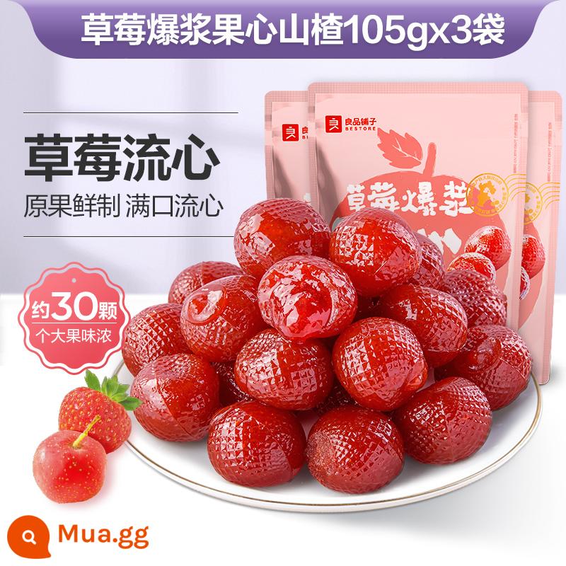 Quả táo gai nổ Bestore's snack trẻ em dâu việt quất quả táo gai snack kẹo 105g - [3 túi] Hương dâu táo gai nổ 105g × 3 túi