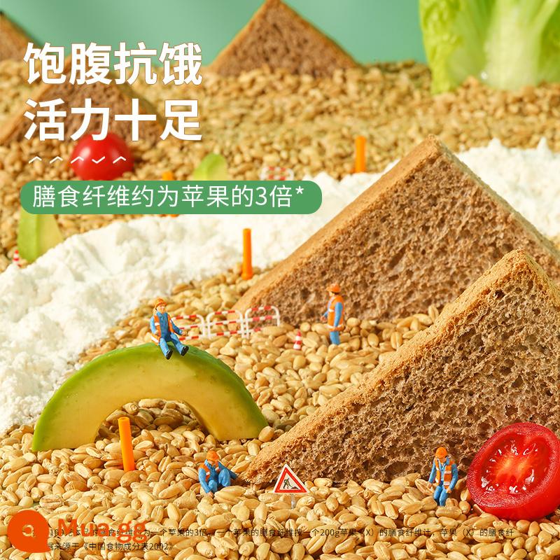 Bestore Bánh mì nướng lúa mạch đen Ít béo Bánh mì nguyên cám Bữa ăn thay thế FCL Ăn sáng Ăn nhẹ Thực phẩm ăn nhẹ lành mạnh Món quà - Bánh mì nướng lúa mạch đen 400g×2 hộp