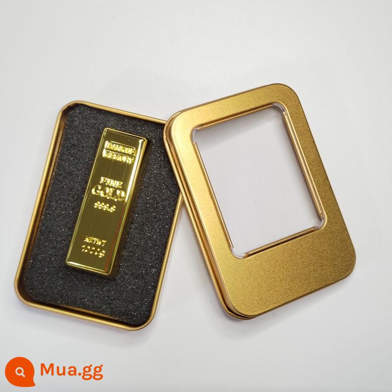 Vàng miếng U disk 3.0 tốc độ cao 64GB vàng mô phỏng nhỏ màu vàng croaker vàng gạch USB flash drive USB vàng nugget vàng 64G - vàng