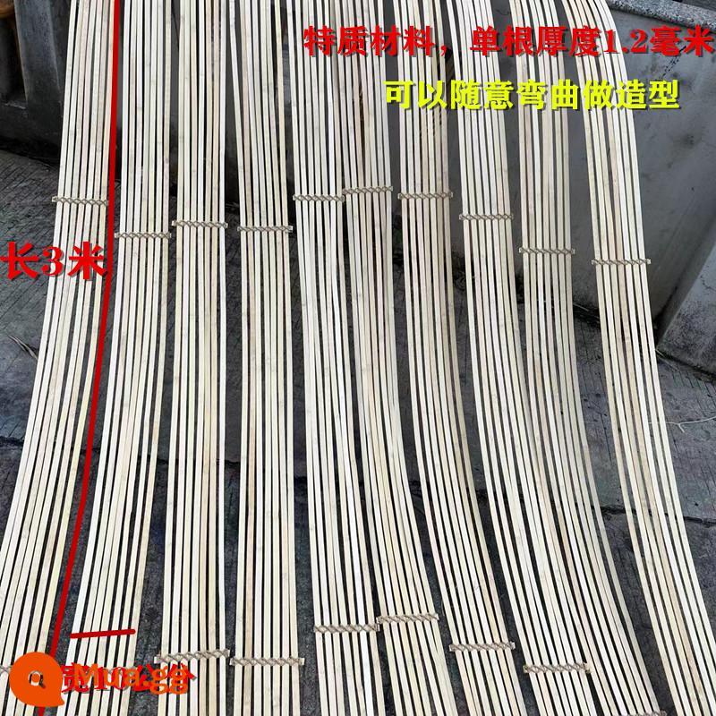 Nhuộm lát tre màu đỏ, xanh lá cây, vàng, xanh dương và đỏ dải tre chất liệu tre handmade DIY mỏng lát tre hoa trang trí đám cưới - Hàng tre dài 3m, rộng 10cm