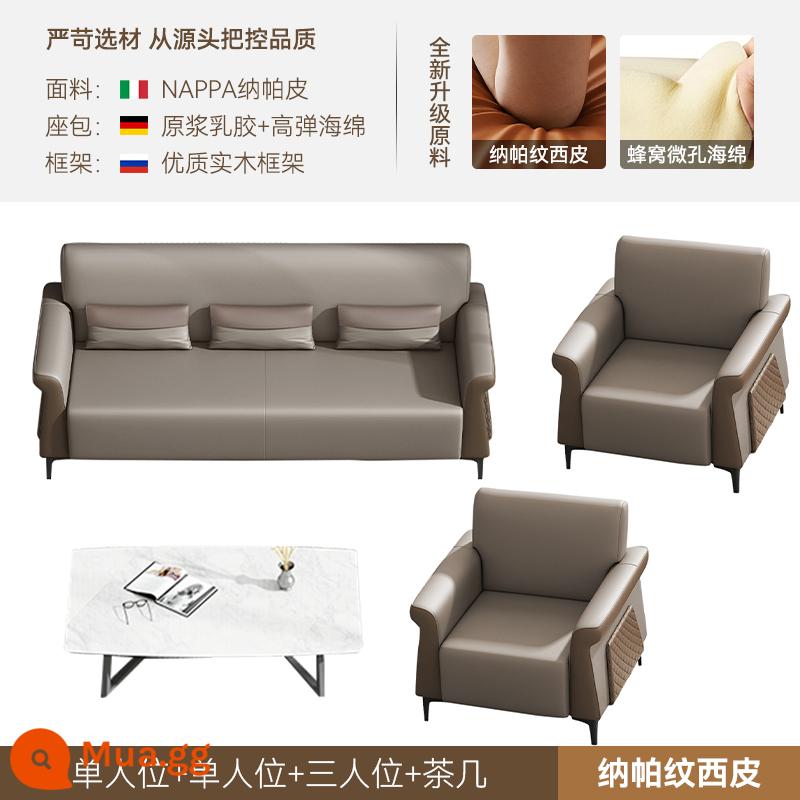 Sofa văn phòng Cuộc họp kinh doanh của ông chủ Giải trí Nghỉ ngơi Kinh doanh Tiếp tân Đàm phán Khu vực họp Sofa Bàn cà phê Kết hợp - Bàn cà phê 1+1+3+