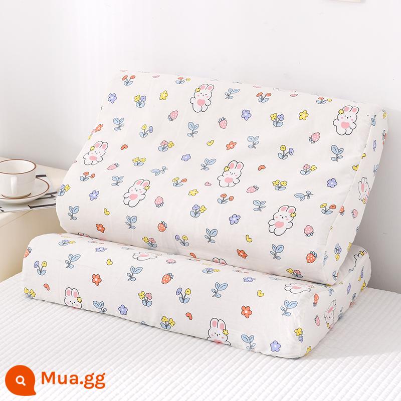 Vỏ gối cao su cotton, cặp vỏ gối cotton nguyên chất, vỏ gối trí nhớ đơn 30x50 hộ gia đình trẻ em 2 - ZTM Huahuatu [gói đơn vỏ gối cao su cotton]