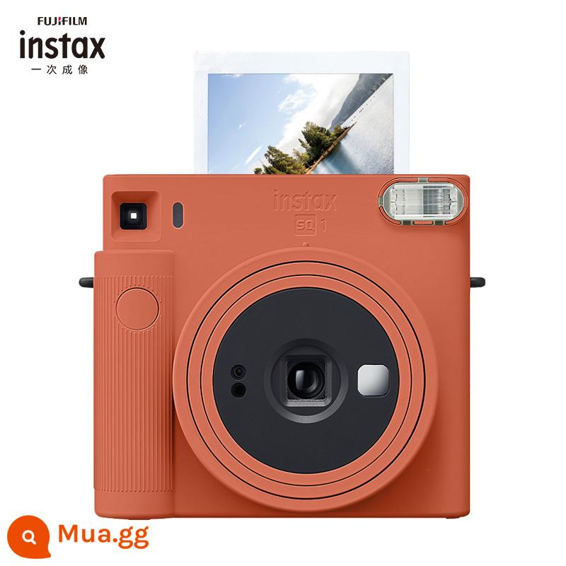 Máy ảnh Fujifilm/Fuji instax SQ1 đứng thẳng khi chụp ảnh Máy ảnh vuông SQ 10/20 - màu cam đất son