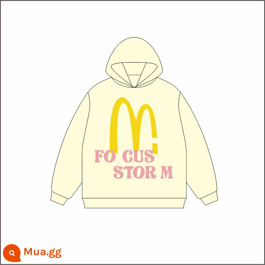 AAXIN Mỹ Retro In Chữ Có Mũ Cho Nữ Thu Đông Hợp Thời Trang Dạo Phố Cao Cấp Cặp Đôi Rời Top Áo hoodie - quả mơ