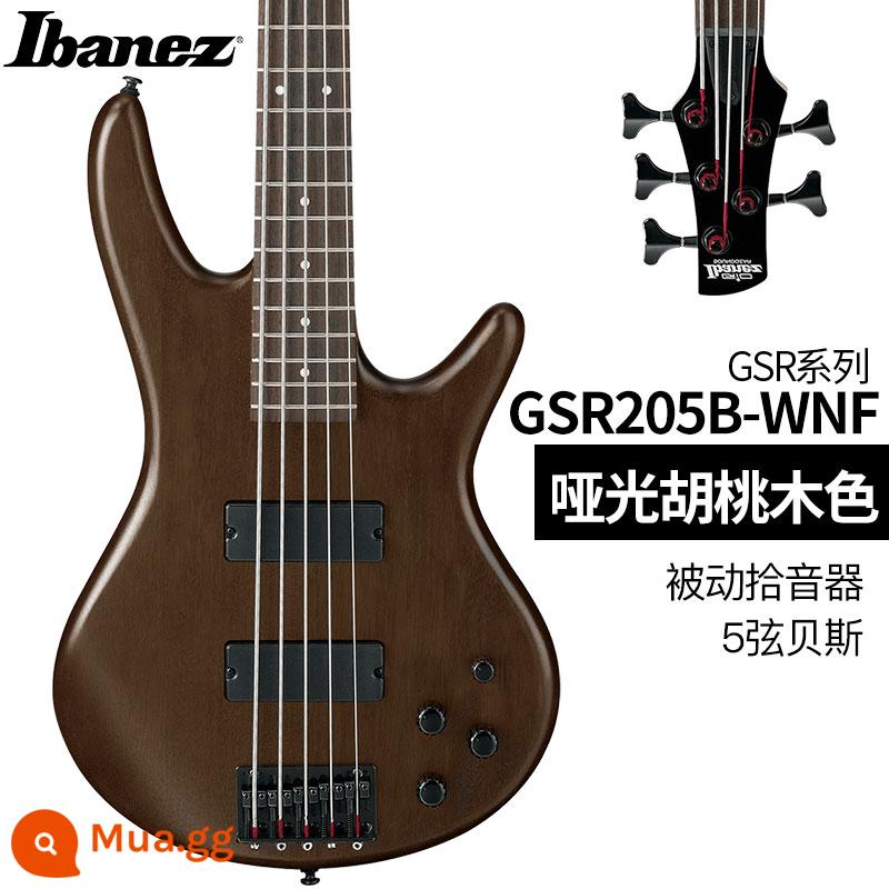 Ibanez Ibanna bass guitar người mới bắt đầu mục nhập bass điện bass bốn dây GSR200/320 bass điện - Gỗ óc chó mờ GSR205B-WNF