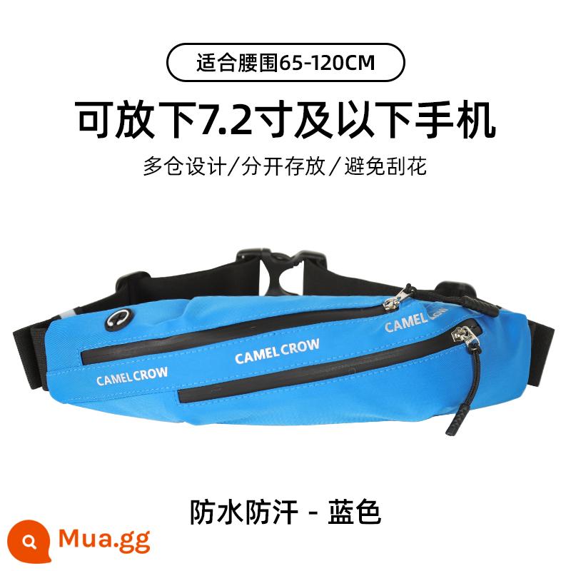 Túi bỏ túi thể thao lạc đà Túi chạy bộ Túi điện thoại di động dành cho nam và nữ mùa hè Dung tích lớn Trọng lượng nhẹ Thiết bị tập thể dục ngoài trời không thấm nước Túi nhỏ - Chống thấm nước và mồ hôi, màu xanh, A1S3QV105-1