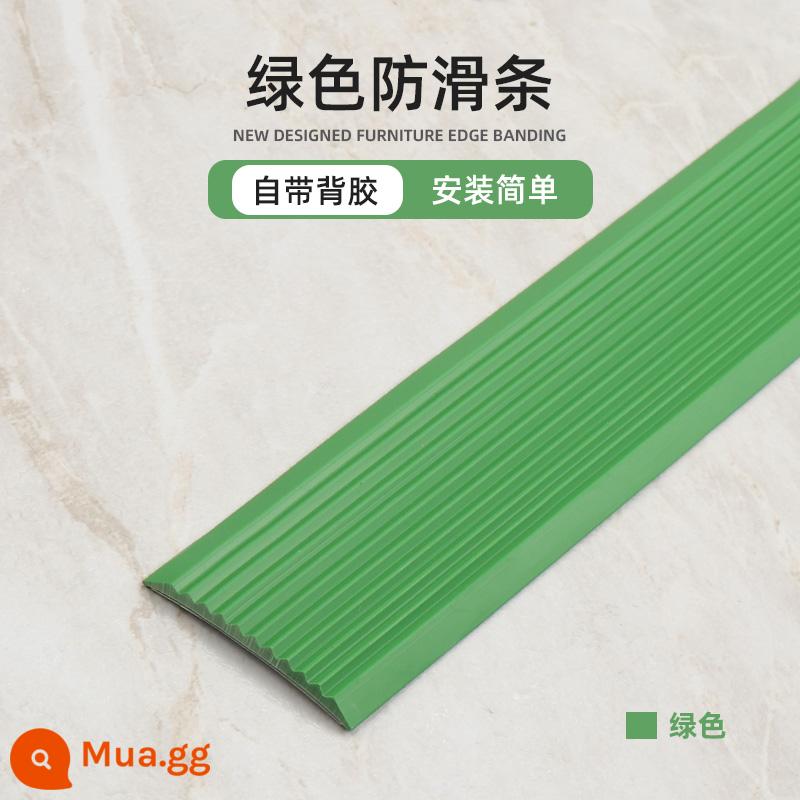 Dải chống trượt cầu thang nhựa PVC bậc gạch miếng dán chống trượt ngoài trời dốc miếng dán bước tự dính thảm chống trượt - Băng keo tự dính màu xanh lá cây/giá mỗi mét