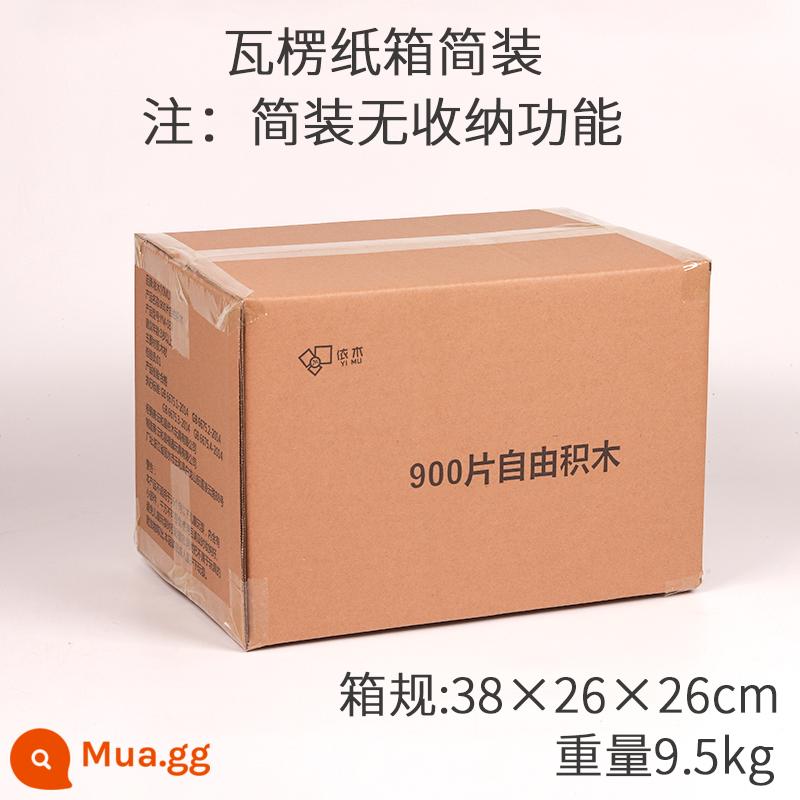 Xếp hình Archimedes Kapule KAPLA sáng tạo khối xây dựng bằng gỗ đa dạng cho bé trên 3 tuổi xây dựng đồ chơi xây dựng - 900 khúc gỗ (đóng gói đơn giản)