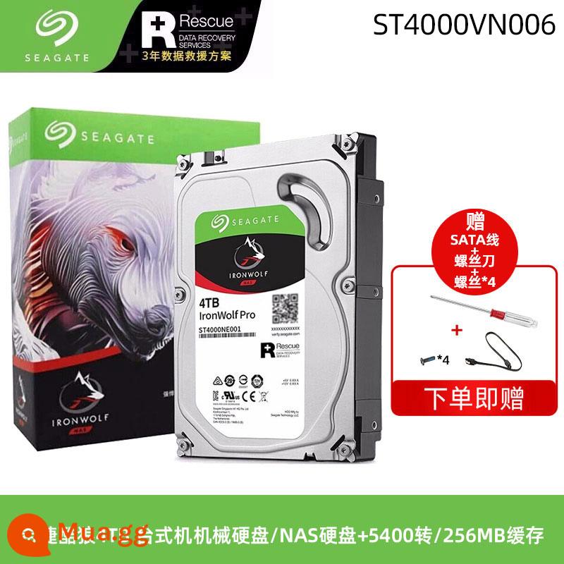 Ổ Cứng Cơ Seagate Barracuda 1T/2T Máy Tính Để Bàn Máy Tính SATA 4T/6T/8T Đĩa Game Lưu Trữ Dung Lượng Lớn - [Bộ lưu trữ NAS Coolwolf] ST4000VN006 4TB 256MB bộ nhớ đệm