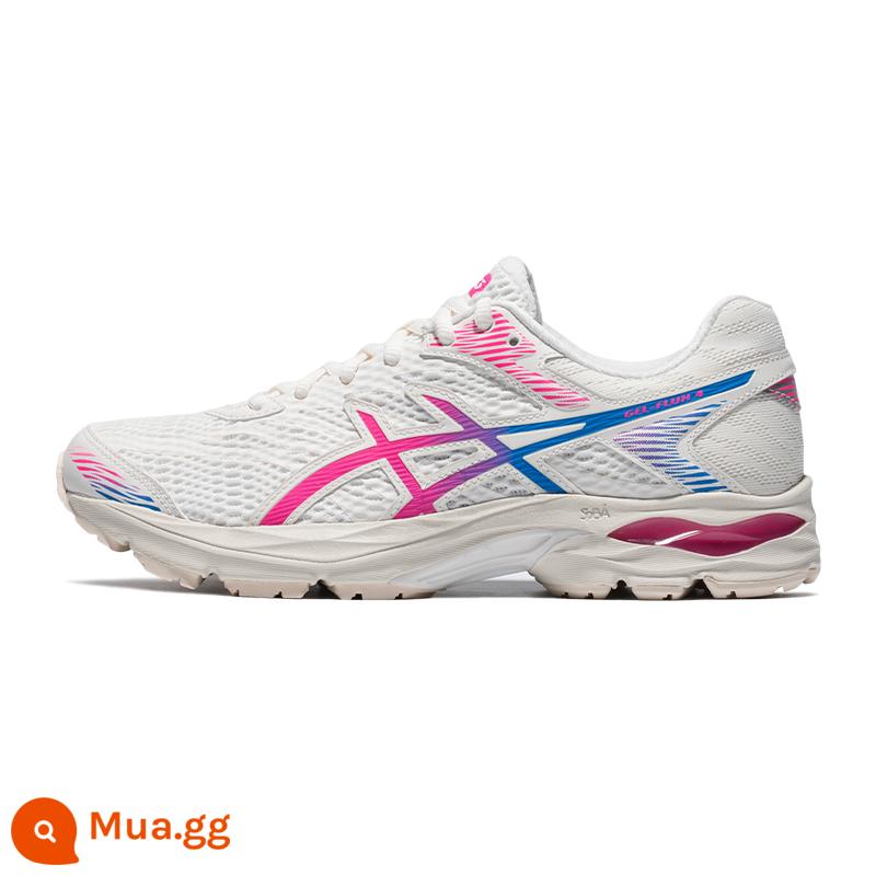 Giày chạy bộ nữ ASICS Arthur GEL-FLUX 4 lưới thoáng khí đệm nhẹ giày chạy bộ sneakers - Màu be/Hồng 104