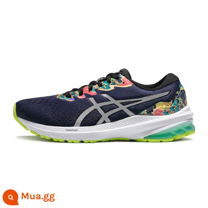 ASICS Arthur 2023 mới GT-1000 11 giày chạy bộ thoáng khí hỗ trợ phục hồi ổn định cho nữ - Chạy đêm phản chiếu màu xanh/in