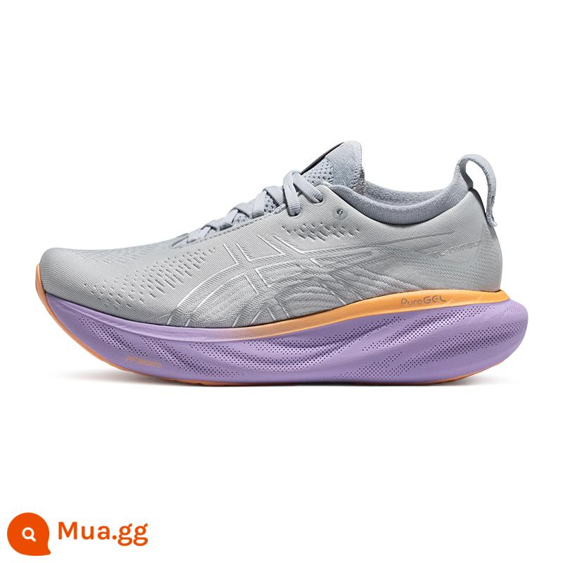 Giày thể thao nhẹ thoáng khí ASICS mới có đệm và giày chạy bộ phục hồi dành cho nữ - Màu xám (D) rộng cuối cùng