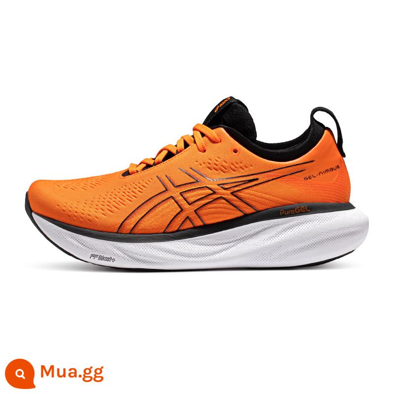 Giày thể thao nam GEL-NIMBUS 25 mới của ASICS đệm đệm thoáng khí, giày chạy bộ chống mài mòn - Quả cam