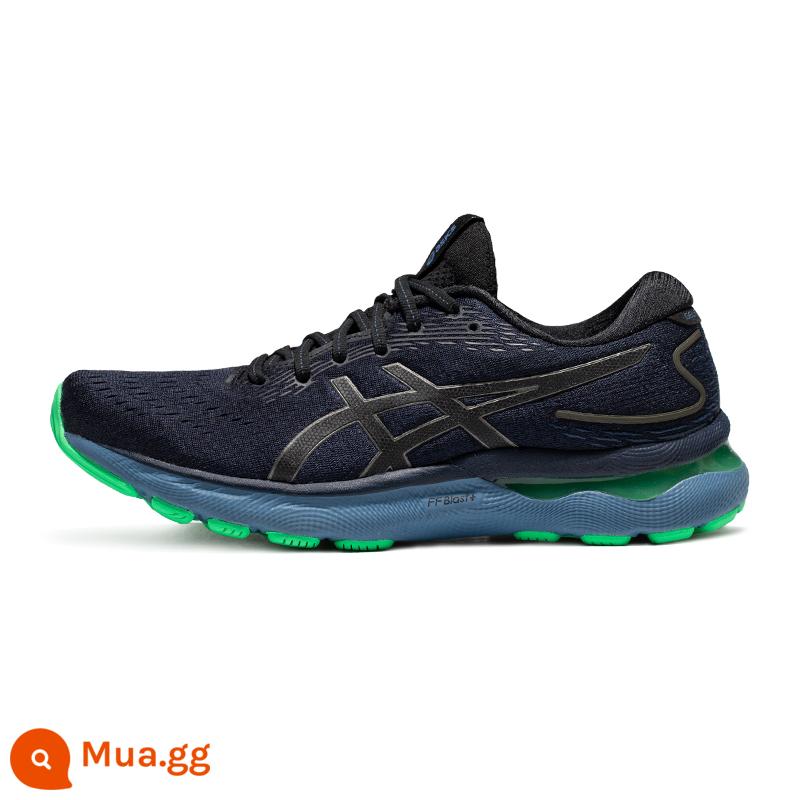 Giày chạy bộ nam ASICS Arthur 2022 mới mùa thu đông GEL-NIMBUS 24 Giày thể thao đệm thoáng khí - Xám đen