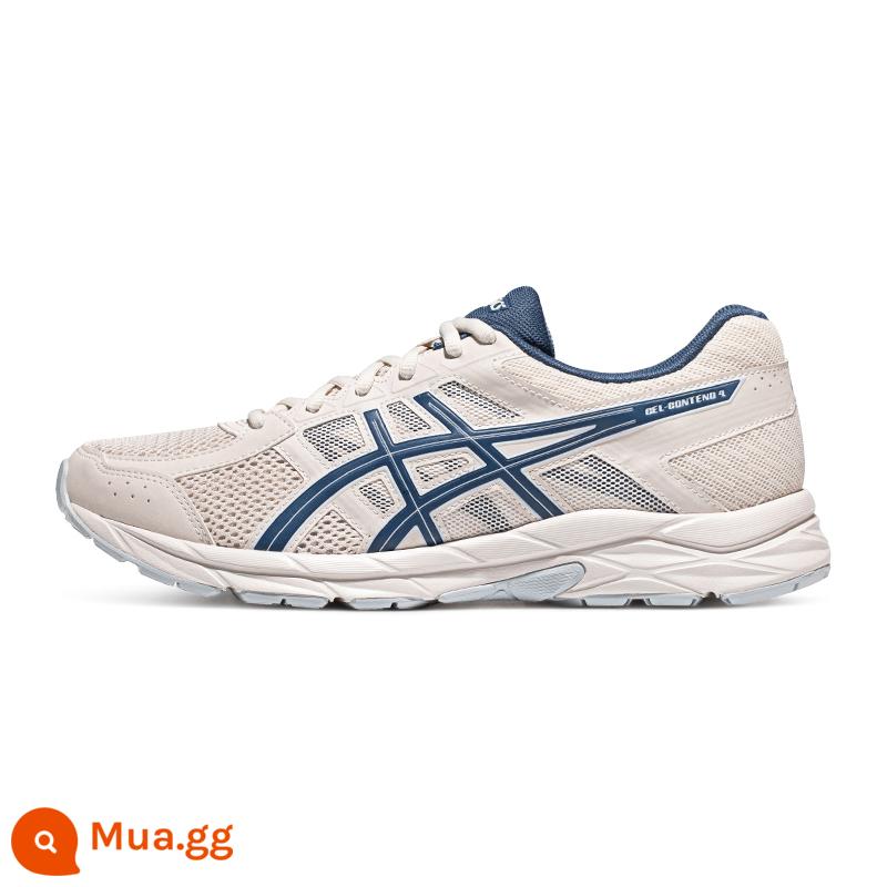 Giày chạy bộ ASICS Arthur mùa thu đông nam GEL-CONTEND 4 lưới đệm thoáng khí giày chạy bộ sneakers - Trắng nhạt/xanh