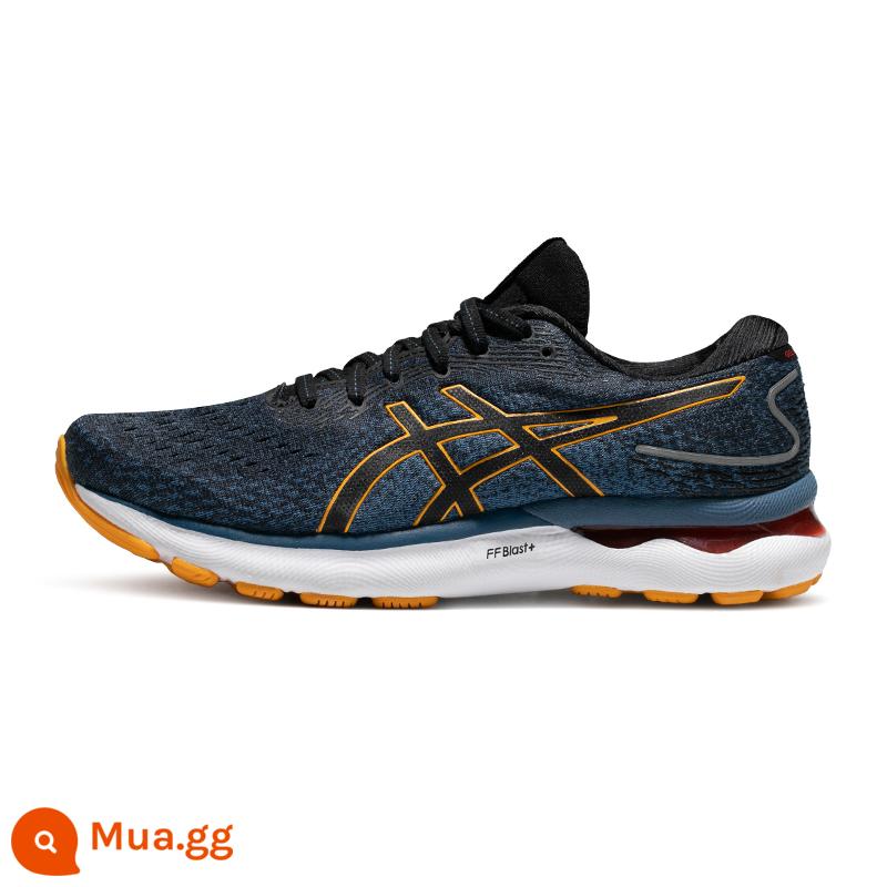 Giày chạy bộ nam ASICS Arthur 2022 mới mùa thu đông GEL-NIMBUS 24 Giày thể thao đệm thoáng khí - xanh/nâu