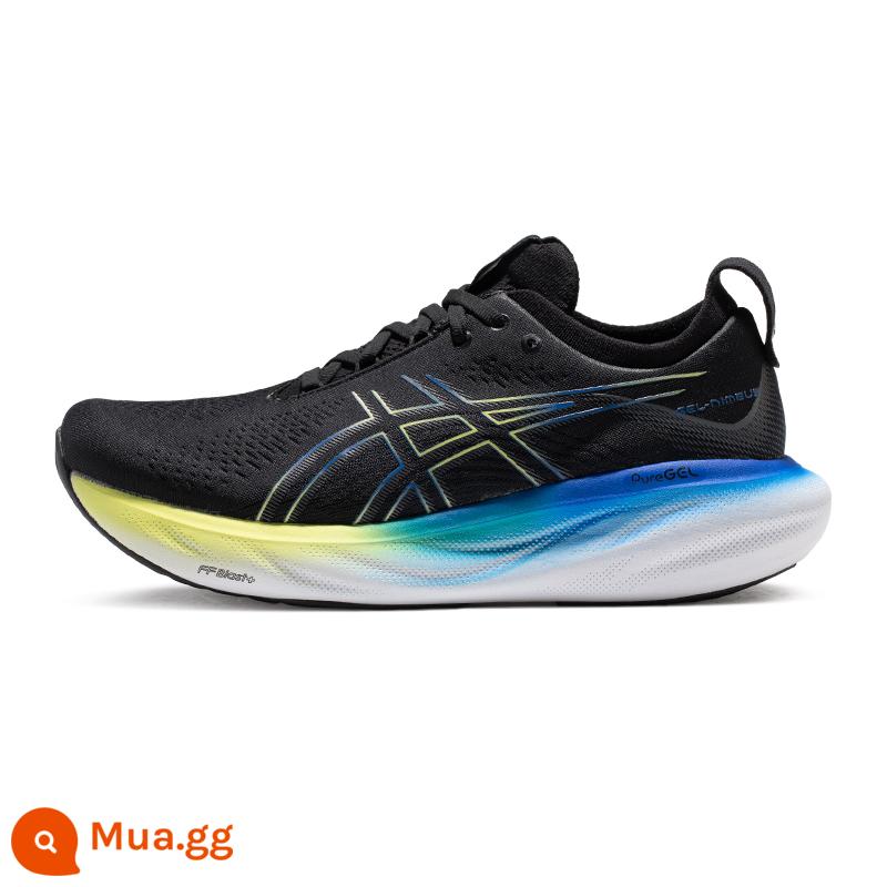 Giày chạy bộ nam nữ ASICS GEL-NIMBUS 25 giày chạy bộ chuyên nghiệp đệm giày thể thao hồi phục - Đen/vàng (rộng 2E cuối cùng) —Nam