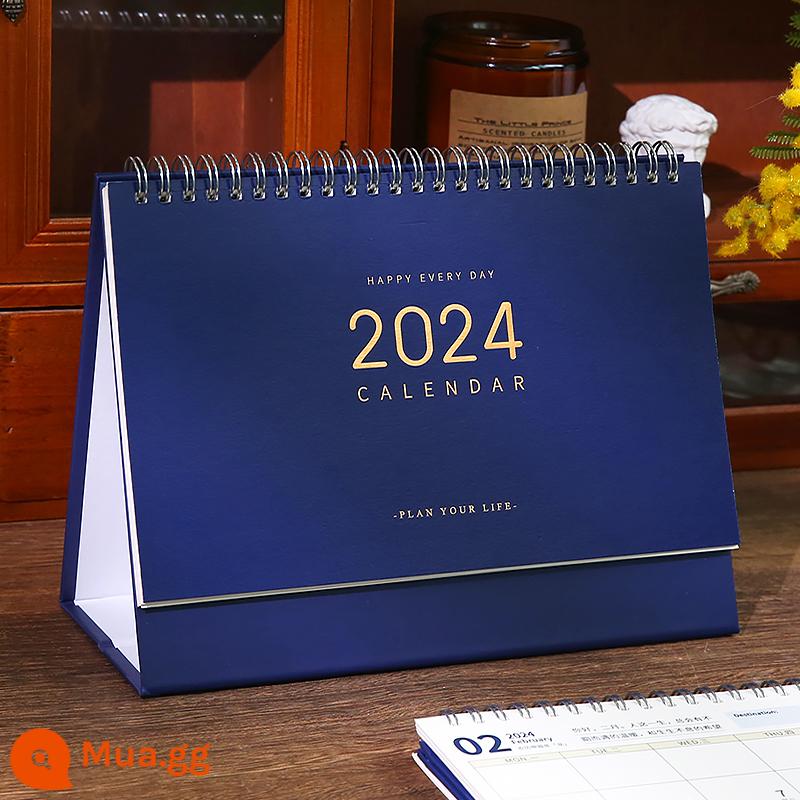 2023 Lịch Bàn Mới Đơn Giản Retro Sáng Tạo Lịch Văn Phòng Kinh Doanh Lịch Hàng Tháng Với Lịch Âm Tùy Chỉnh Lịch - Cây thông xanh khói (tháng 1 đến 24 tháng 12)