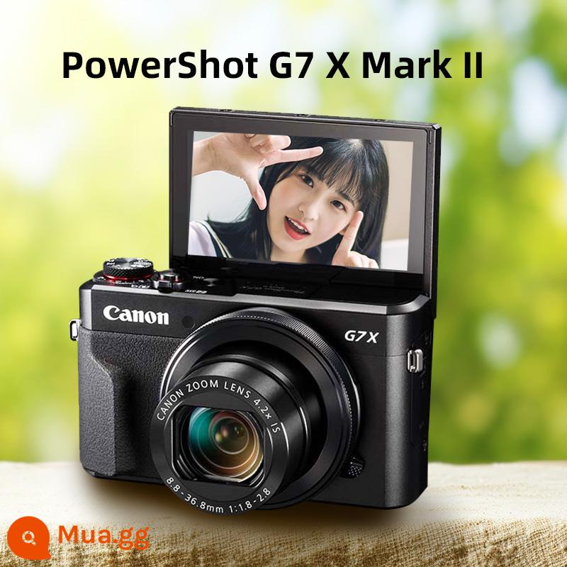 Máy ảnh kỹ thuật số Canon g7x3 HD du lịch g7xmark3 nữ sinh viên cầm tay nhỏ máy ảnh thẻ g7x2 - G7X2 màu đen