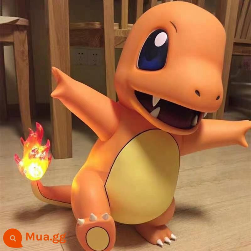 Tsundere Jenny Rùa Mẫu Pokémon Kara Miao Ếch Charmander Vịt 1:1 Lớn Vật Trang Trí Hợp Thời Trang Chơi Quà Tặng - Charmander 43cm [đuôi phát sáng + bóng yêu tinh tự do]