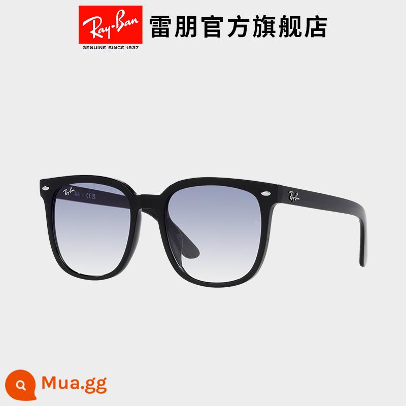 [Cùng phong cách với Cheng Yi] Kính mát RayBan Ray-Ban thời trang kính mát siêu nhỏ mặt đen thời trang 0RB4401D - [Gradient]Ống kính xanh nhạt gọng đen 601/19 57mm