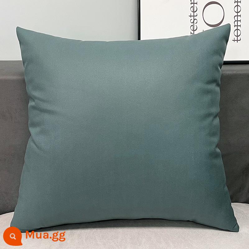 Tùy chỉnh công nghệ vải gối ánh sáng sang trọng Orange sofa da phòng khách đầu giường lớn đệm lưng gối gối không có lõi - Phong cách cổ điển-màu xám bạc (vỏ gối + lõi gối)