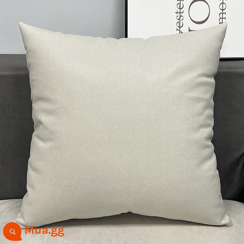 Tùy chỉnh công nghệ vải gối ánh sáng sang trọng Orange sofa da phòng khách đầu giường lớn đệm lưng gối gối không có lõi - Mẫu cổ điển-màu be (vỏ gối + lõi gối)