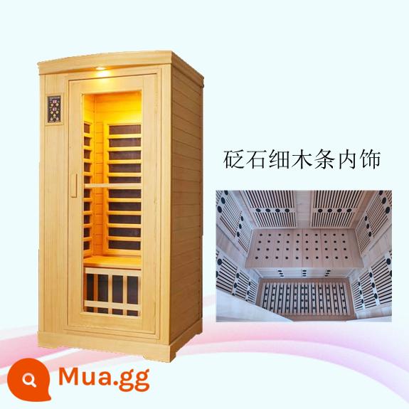 FAR -Infrared Nano -sweat Phòng hấp Carbon Spar Graphene Health House Nhà Photoretopoly Nhà sinh học Nhà tắm hơi Nhà - Tựa lưng gỗ đá số 1 Athens màu vàng nhạt