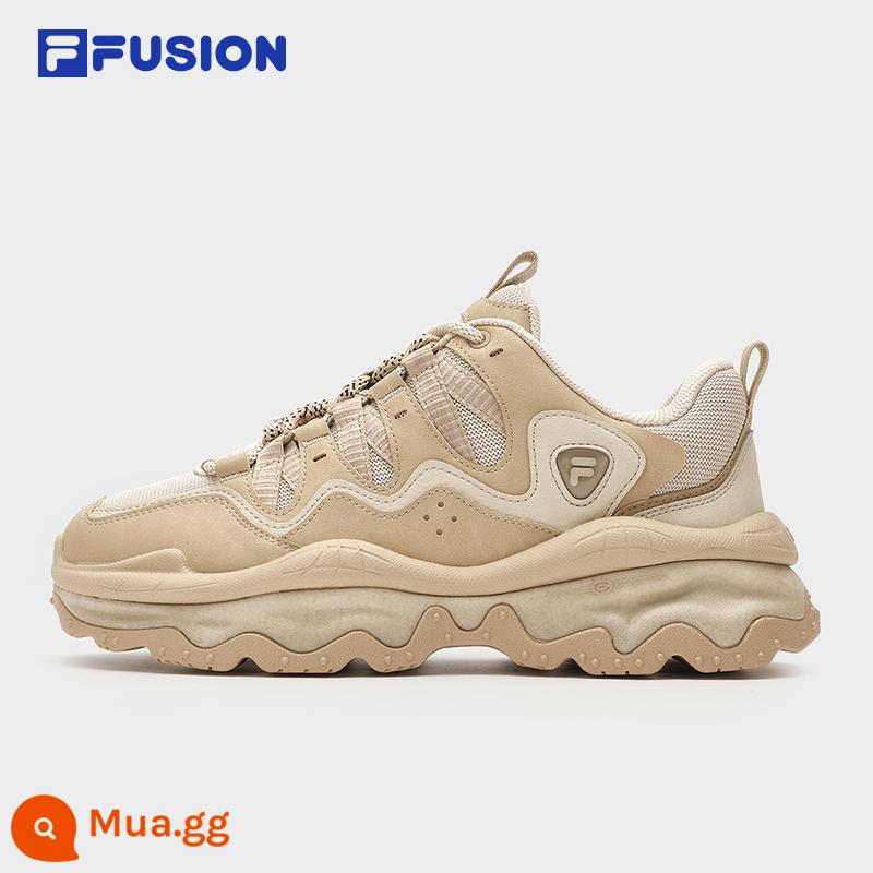 FILA FUSION Giày bố Fila mùa đông 2023 giày Lava mới QD96 giày thể thao thông thường - Rượu sâm panh/Telavidin-PT