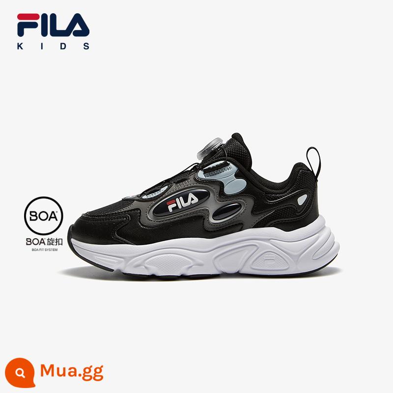 Giày Trẻ Em FILA KIDSFila Giày Chạy Bộ Trẻ Em Mùa Đông 2023 Mới Nam Nữ Lớn Trẻ Em Sao Hỏa Núm Giày Thể Thao - Tro đen/Khói-FBQ