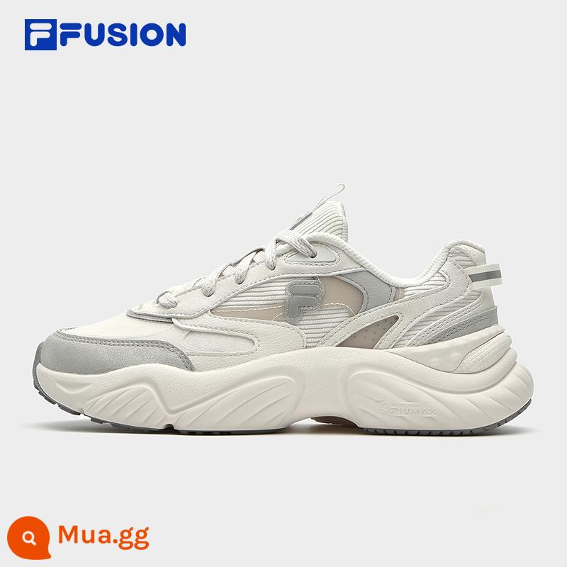 Giày FILA FUSION Thương hiệu thời trang Fila Giày nữ CONCH II Giày hợp thời trang phong cách cổ điển Mùa đông 2023 Giày ốc xà cừ Giày chạy bộ - Tuyết trắng thơm/Xám Nam Cực-WA