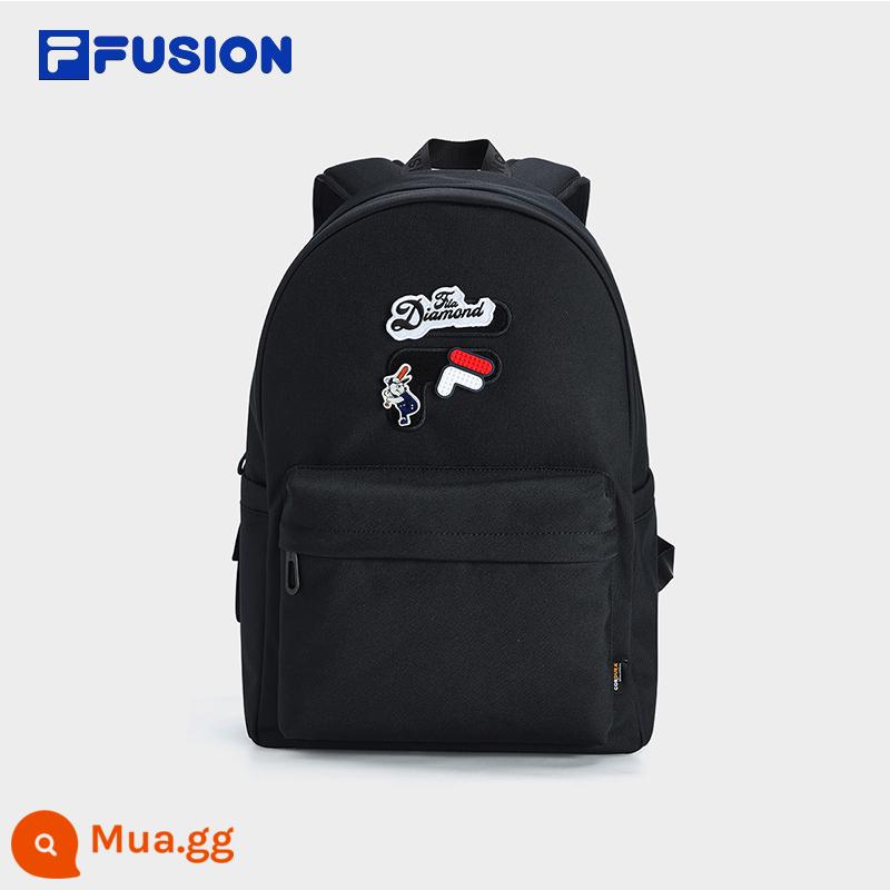 FILA FUSION Fila hợp thời trang thương hiệu ba lô cặp đôi mẫu mùa xuân 2023 ba lô du lịch thông thường ba lô túi xách nữ - Loại B-Đen đậm-BK