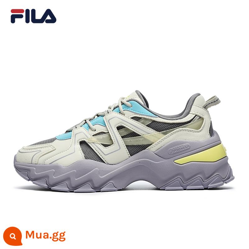 FILA Fila Aurora Bố Giày Nữ Mùa Thu Đông 2022 Thời Trang Mới Đế Dày Tăng Chiều Cao Giày Thường Nữ - Măng tây xám/trắng bí ẩn-FF