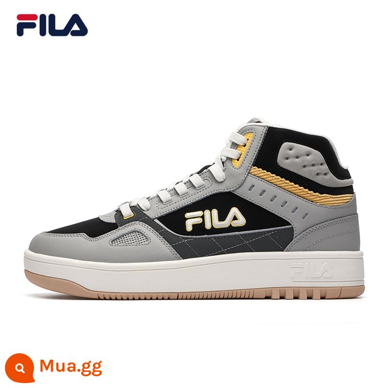 FILA Fila Chính Thức Nam Giày Bóng Rổ Mùa Đông Cao Cấp Ấm Thể Thao Giày Giày Rổ Giày - Vôi đá lửa/Đen-EB