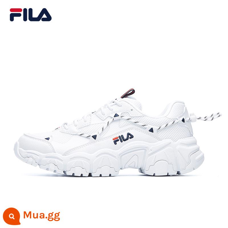 FILA Fila mèo vuốt 1 thế hệ nữ giày bố giày thời trang retro nhẹ giày thể thao đôi giày thường giày nam - [Nữ] Fila trắng-WT